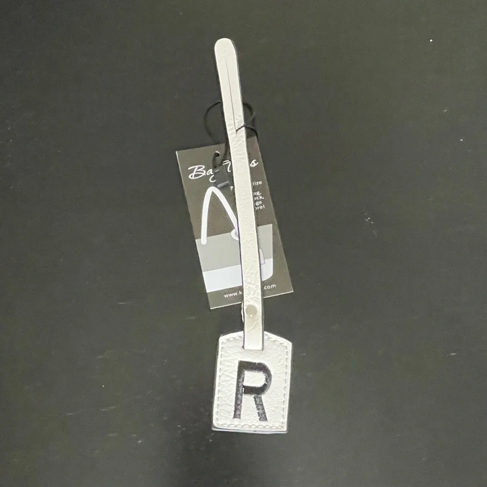 NWT “K•Carroll” Bag Tag, Monogram Letter 